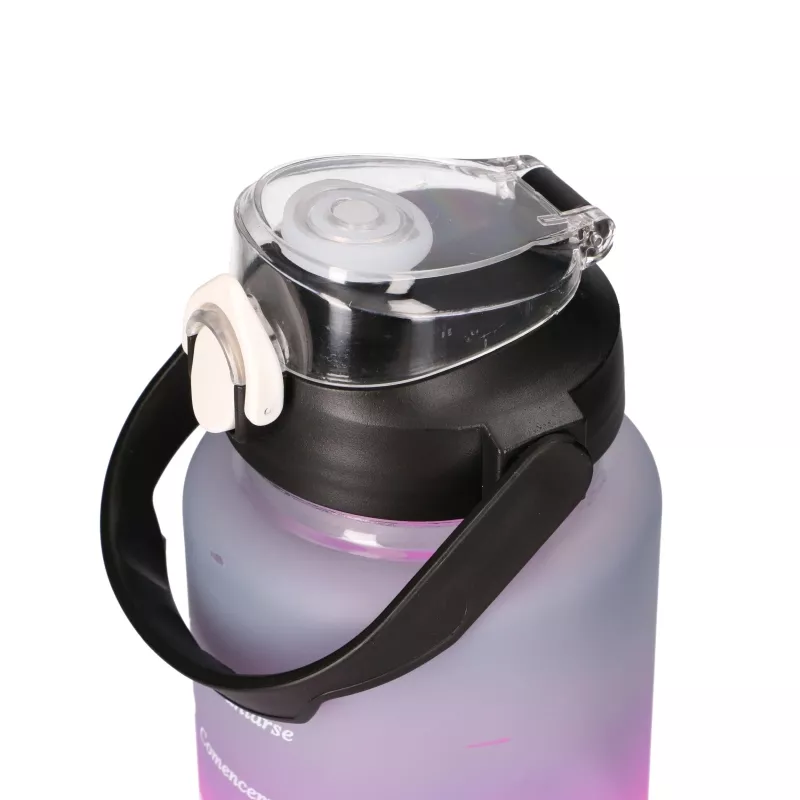 Extralink Motivational Water Bottle 3W1 Set Pink-Black 2000ML+900ML+300ML