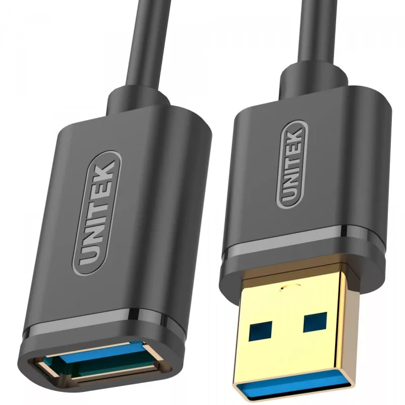 UNITEK Y-C457GBK USB cable USB 3.2 Gen 1 (3.1 Gen 1) 1 m USB A Black