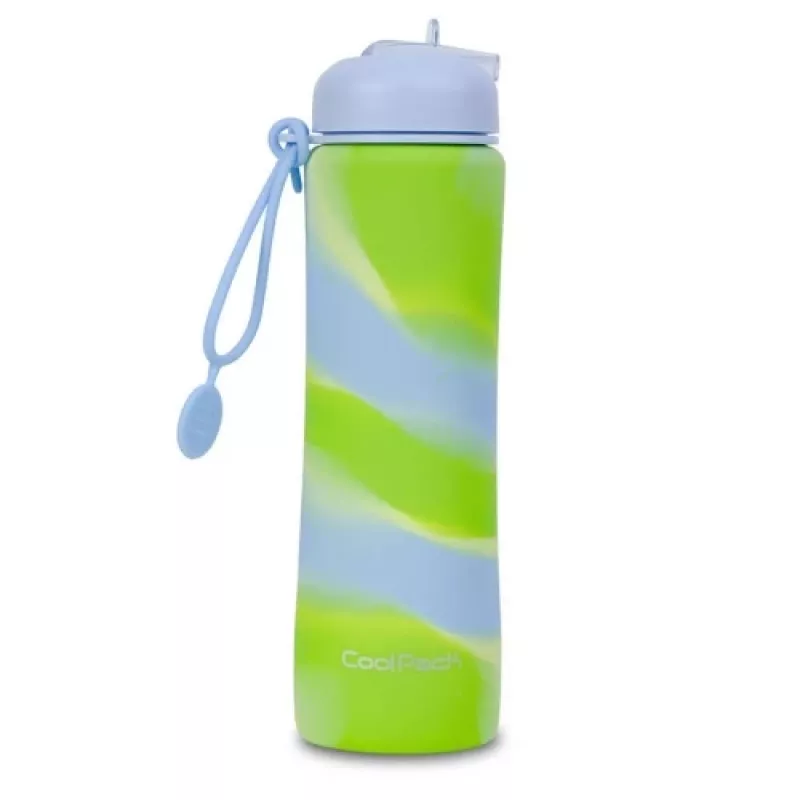 Sports water bottle cool pack Silikon water bottle Z14770 600 ml Girls Blue