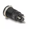 Push button switch DELOCK 22014, 12 mm, 12 V