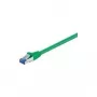 Wentronic Goobay CAT 6a Patch Cable, S/FTP (PiMF), Green, 0.5 m - LSZH Halogen-Free, Copper (93660)