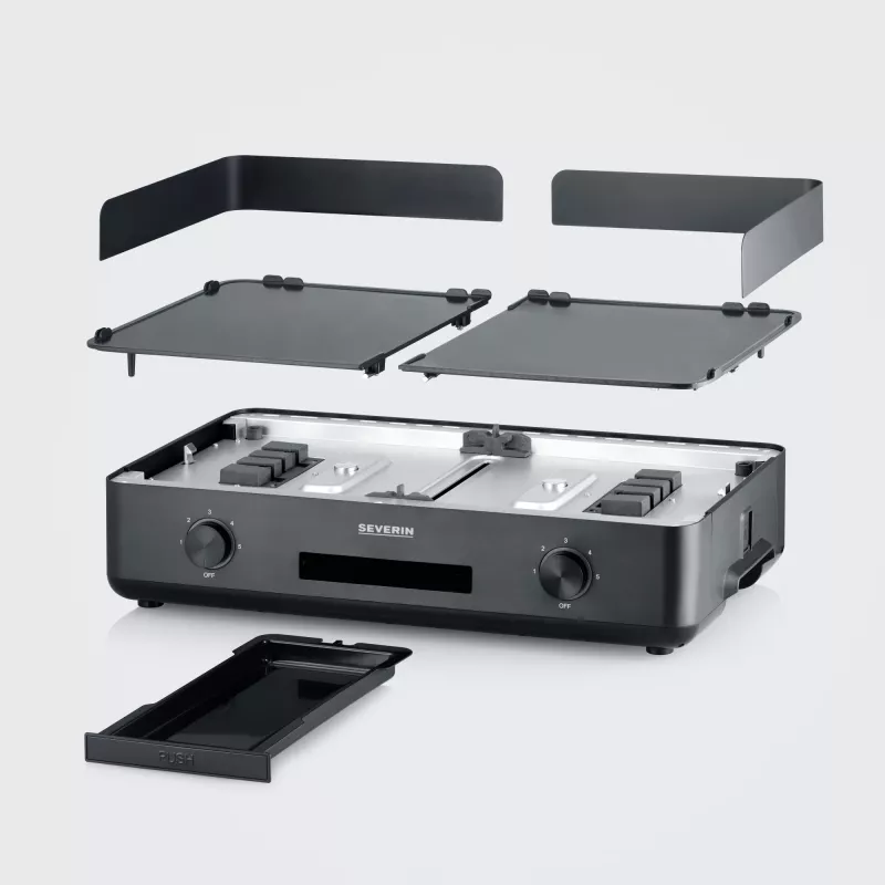 Contact Grill Severin PG 8569 2200 W Black Aluminium Plastic