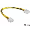DeLOCK - Power Extension Cable - Internal Power Supply, 8-pin (M) - Internal Power Supply, 8-pin (W) - 30 cm (83342)
