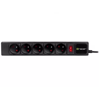 Tracer PowerGear Black 5 AC outlets 1.5 m 2300 W
