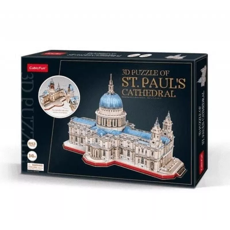 3D puzzle cubicfun St. Paul’s Cathedral model 306-20270 — architectural replica kit