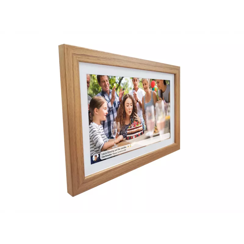 Denver photo frame with FRAMEO 10.1 16GB light wood