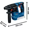 Battery-Rotary Hammer GBH 18V-18 Professional solo, 18Volt (Blue/black, without Battery and Charger)