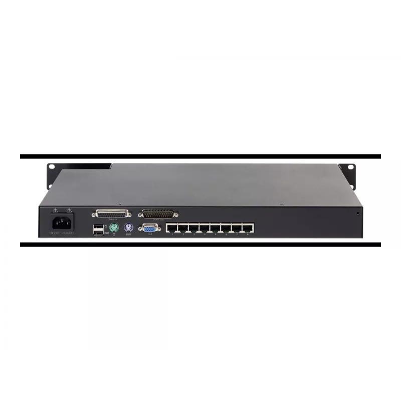 KVM switch APC KVM0108A, 8-port PS/2 VGA, 1U rack, 1600x1200, black