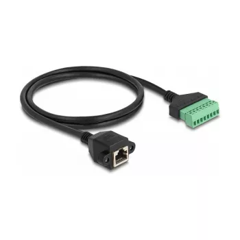 DeLOCK RJ45 Cable Cat.6 female to Terminal Block Adapter 1m