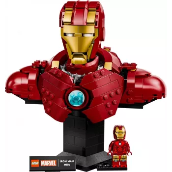 LEGO construction set Marvel Super Heroes Iron Man MK4 3D model, 436 pieces, includes 1 minifigure, for 18+