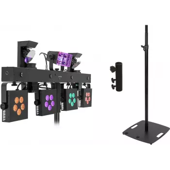 EUROLITE LED light set KLS Scan Pro Next Compact with BPS-3 black speaker stand