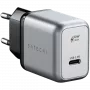 Mobile device charger Satechi ST-UC30WCM-EU — Universal indoor AC charger with 1× USB-C, Black/Silver