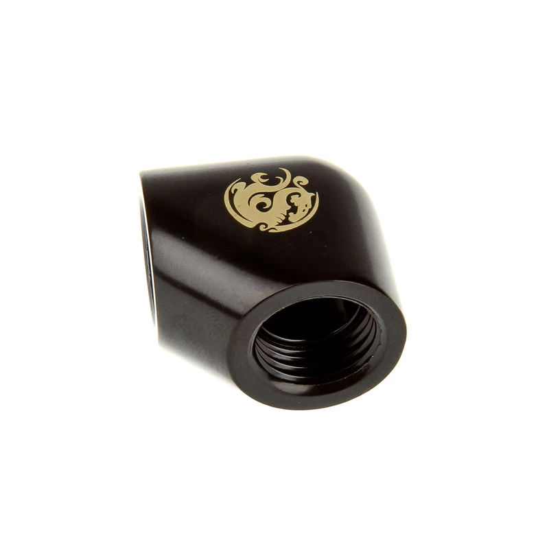 Bitspower adapter 90 degree G1/4 female to G1/4 female, black matt