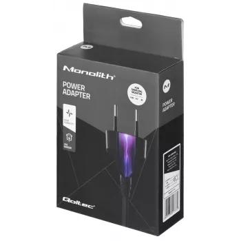 Mobile device charger QOLTEC 51773, 42W, 14V 3A, input 220–240V 50/60Hz, black, 1.19m cable