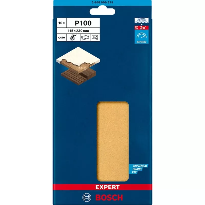 Bosch 2 608 900 875 manual sanding supply Sanding plate 10 pc(s)