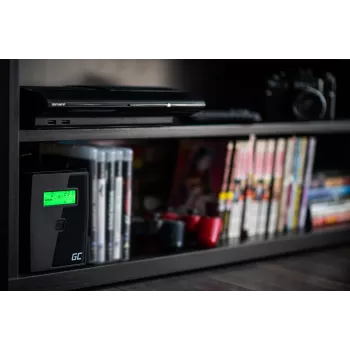 Green Cell UPS01LCD uninterruptible power supply (UPS) Line-Interactive 0.6 kVA 360 W 2 AC outlet(s)