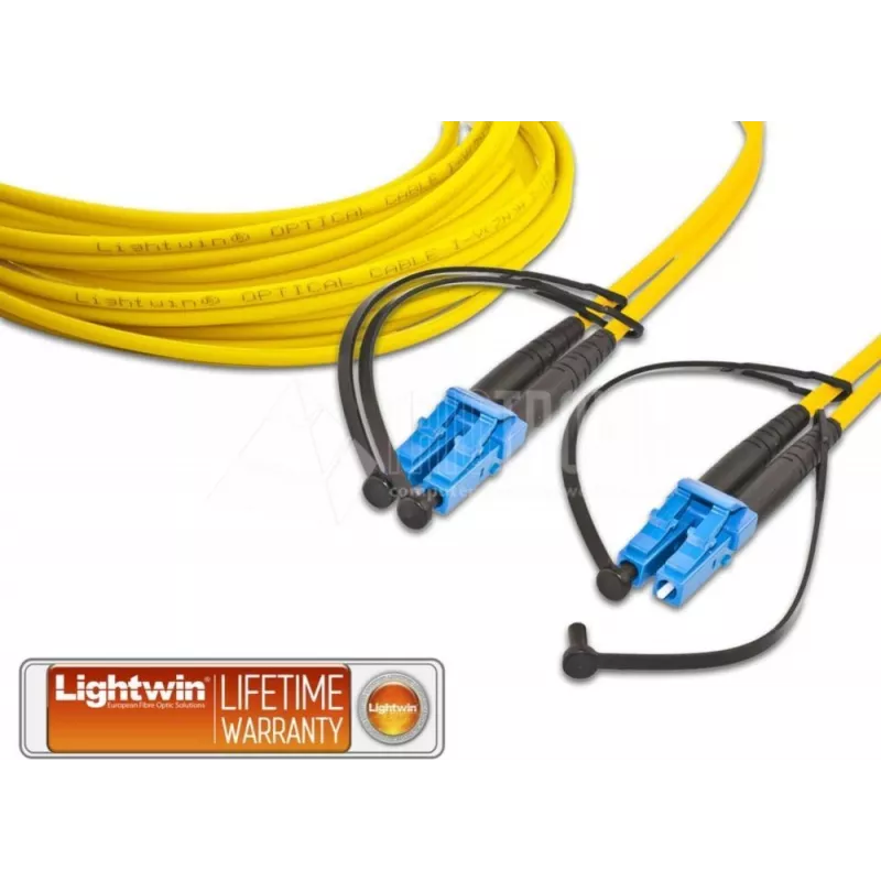 Lightwin LDP-09 LC-LC 0.5 Fibre Optic Cable 0,5 m Yellow (LDP-09 LC-LC 0.5)