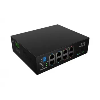 Network switch LANBERG ILGE-8P-2S-120 Light Industrial PoE 4xBT 4xAT 2xSFP DIN Unmanaged Gigabit