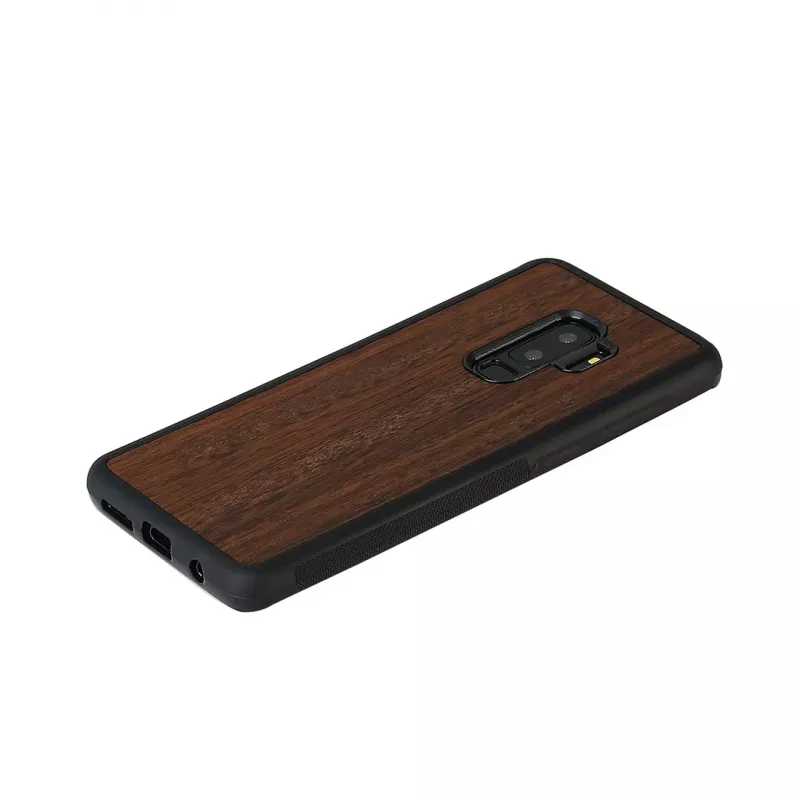 Smartphone case man and wood for Galaxy S9 Plus, koala pattern, black