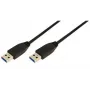 Logilink - USB Cable - 9-pin USB Type A (M) - 9-pin USB Type A (M) - 2 m (USB / USB 2.0 / USB 3.0) - Moulded - Black (CU0039)