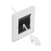 Wall plate DeLOCK 66491 White