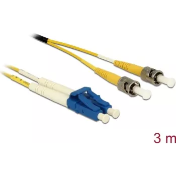 DeLOCK 84690 InfiniBand Fibre Optic Cable 3m 2x LC 2x ST Yellow
