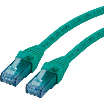 ROLINE - Patch-Cable - RJ-45 (M) to RJ-45 (M) - 2 m - UTP - CAT 6a - Halogen-Free, Moulded, Stranded - Green (21.15.2732)