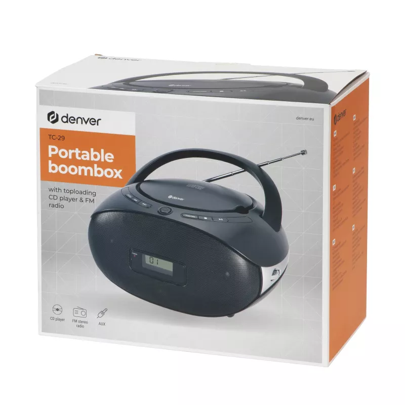 Inter Sales Denver TC-29 - Analog - FM - Player - CD-R CD-RW - 1 W...