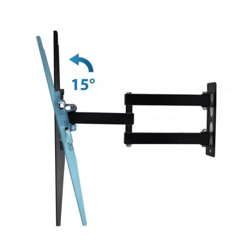 Wall TV mount ESPERANZA ERW016 for 70 inch TVs, black, 45 kg capacity, VESA 75x75–400x400, tilt 15°