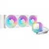 All-in-one liquid cooler DeepCool LE360 WH V2 12 cm White — 360 mm radiator, 3x120 mm fans, LGA 1851 support