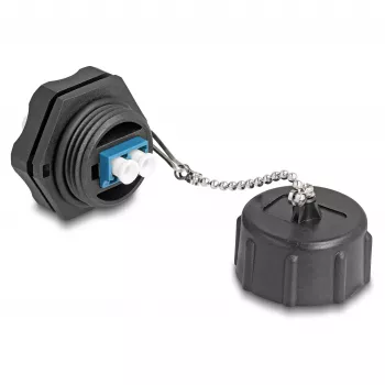 DeLOCK Optical fiber connector LC Duplex Single-mode IP68 waterproof