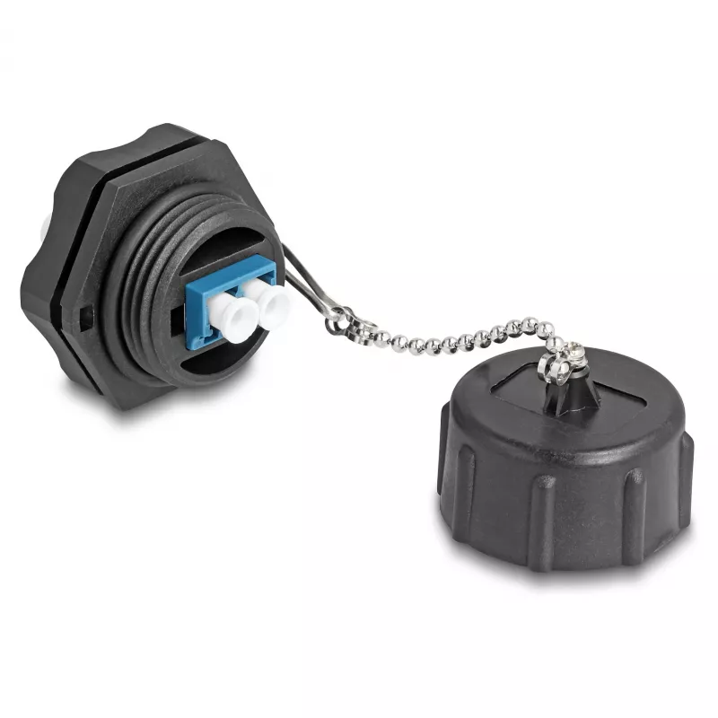 DeLOCK Optical fiber connector LC Duplex Single-mode IP68 waterproof
