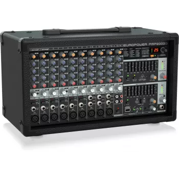Behringer PMP2000D audio mixer 14 channels 2000W Black