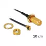 Coaxial Cable DeLOCK 88746 0.2m Black