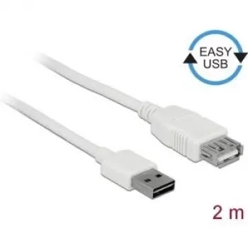 USB Cable DeLOCK 85200 USB 2.0 2m White