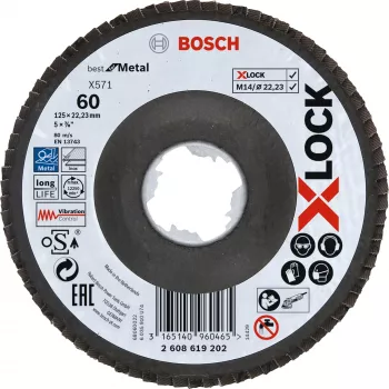 Bosch X-LOCK X571 BEST FOR METAL Grinding disc