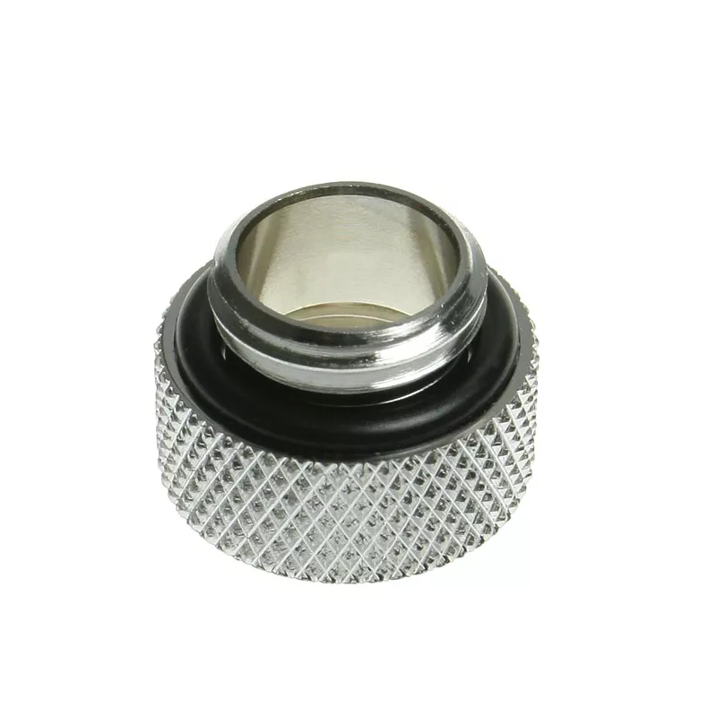 Cooling system part BitsPower BP-WTP-C40 — brass construction, nickel silver finish