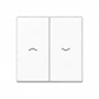 Wall plate cover JUNG A 595 P WW white — compatible with 509 VU and 539 VU