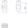 HDMI Keystone Jack Bachmann 918.0411 — HDMI 2.0 module for keystone wall plates and patch panels