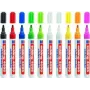 Chalk Marker Edding 4095 Black Blue Green Orange Pink Red White Yellow 10 pcs
