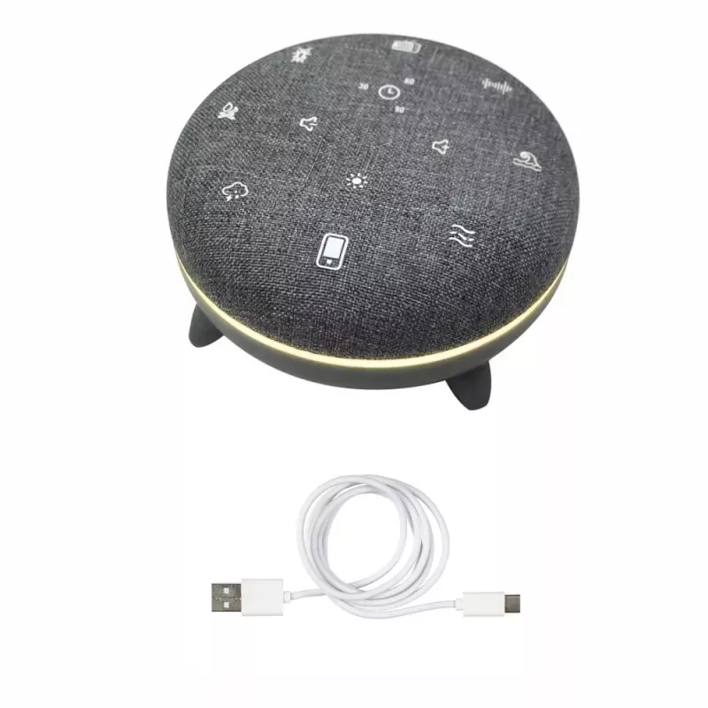 Portable speaker MANTA SPK03-GR Szumi-GO — green, Bluetooth, baby sleep sounds, timer, RGB backlight, 12.5×7.5×12.5 cm