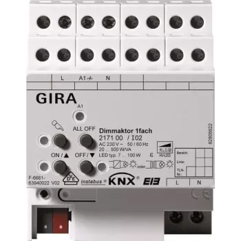 GIRA actuator 217100 KNX/EIB Dimmen Single-gang 500W REG (217100)