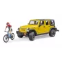 Jeep toy BRUDER 02543 for mountain bike and cyclist theme, ABS, multicolour, from age 4