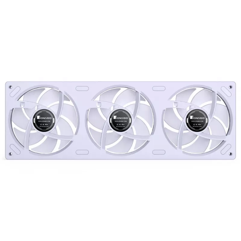 360mm ARGB PWM Radiator Fan Kit Jonsbo ZB-360 white — 3x120mm PWM ARGB fans for liquid cooling radiators