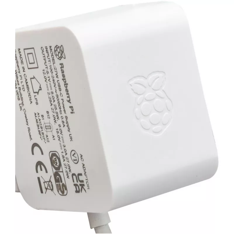 Raspberry Pi SC1152 Power Supply and Voltage Converter Indoor 27 W White (SC1152)
