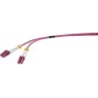 Renkforce RF-4942830 Fibre Optic LWL Connection Cable [1x LC-Plug - 1x LC-Plug] 50/125 µ Multimode OM4 1.00 m (RF-4942830)