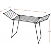 AMALFI foldable laundry drying rack, black