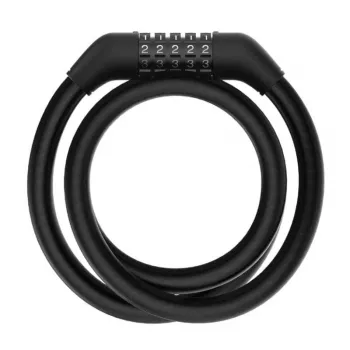 Cable lock Xiaomi BHR6751GL for kick scooter, 1.2 m length, 1.2 cm diameter, code lock, black