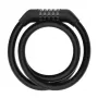 Cable lock Xiaomi BHR6751GL for kick scooter, 1.2 m length, 1.2 cm diameter, code lock, black