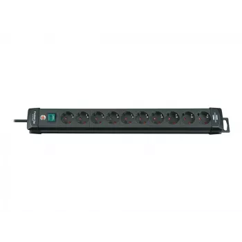 Brennenstuhl 1951100100 power extension 3 m 10 AC outlet(s) Indoor Black